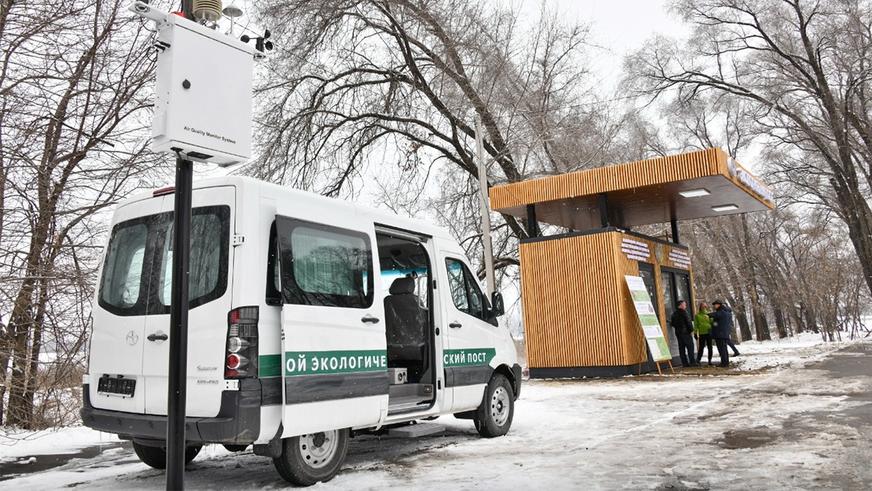 Два обновлённых экопоста заработали на въездах в Алматы