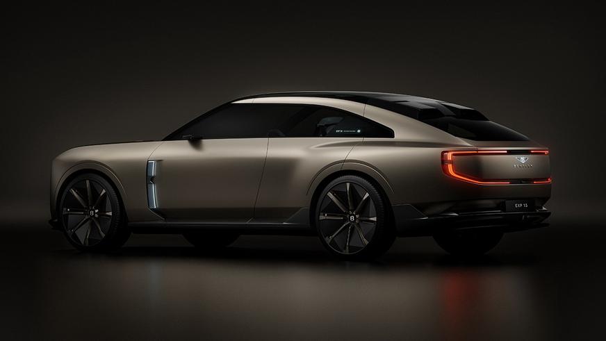 Bentley показала первый электрокар — экзотический 3-местный кроссовер