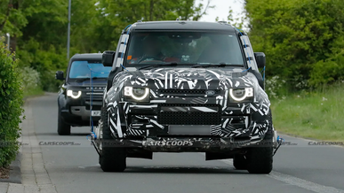 Необычный Land Rover замечен на Нордшляйфе