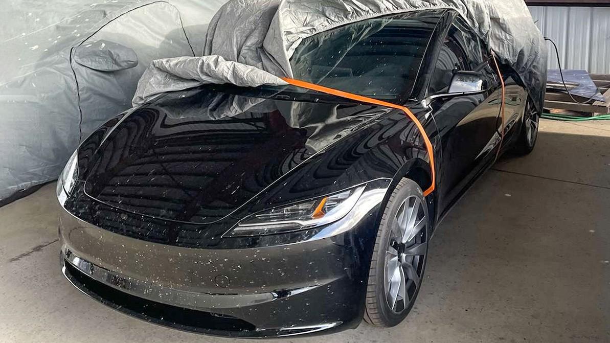 Рестайлинг Tesla Model 3 засветился в Сети?