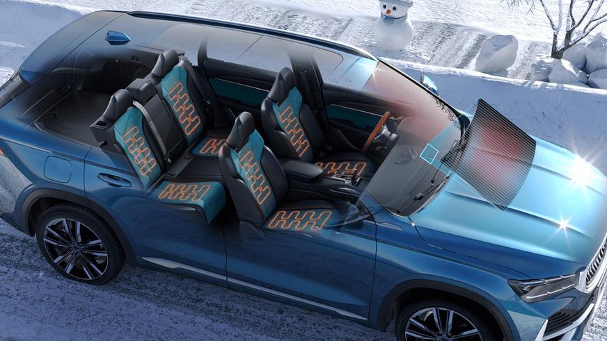 В России назвали цены на большой кроссовер Geely Monjaro