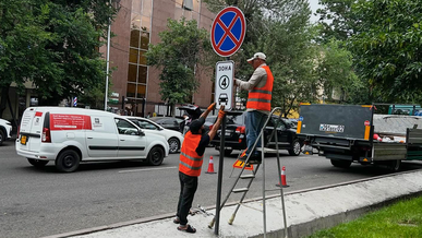 Алматыдағы таза аймақ шекарасында арнайы белгі мен таңба пайда болды