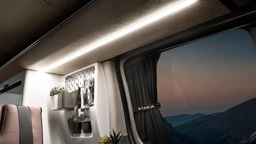 Электрическую Hyundai Staria приспособят для сна и отдыха