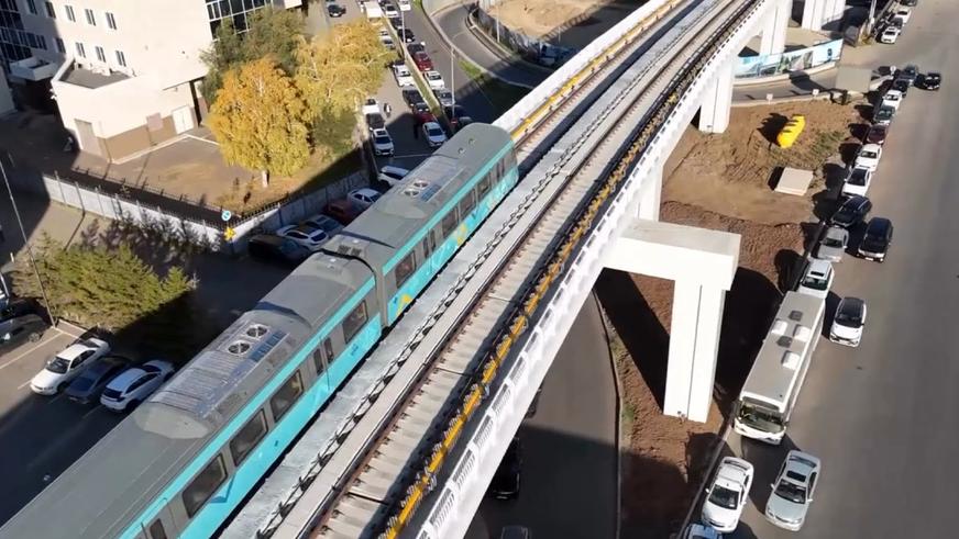 Первый состав LRT в Астане поехал без машиниста со скоростью 10 км/ч