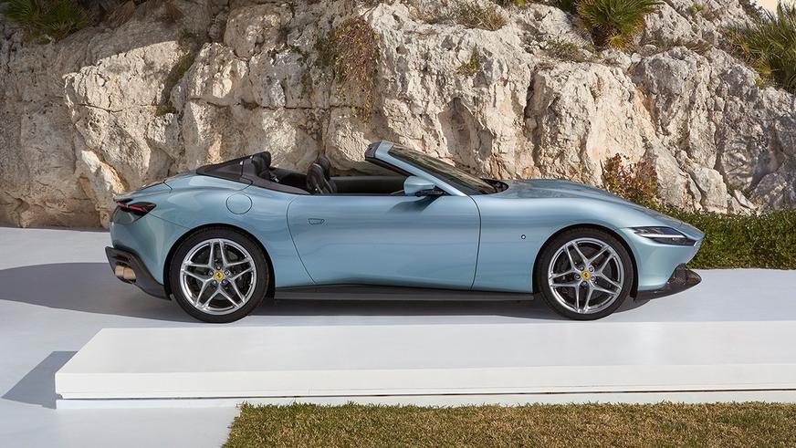 Представлен спайдер Ferrari Roma с динамикой 3.4 секунды до сотни