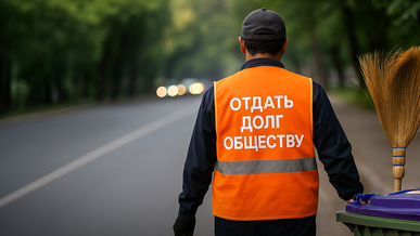 «Отдать долг обществу». Нарушителей ПДД хотят заставить подметать улицы в специальных жилетах