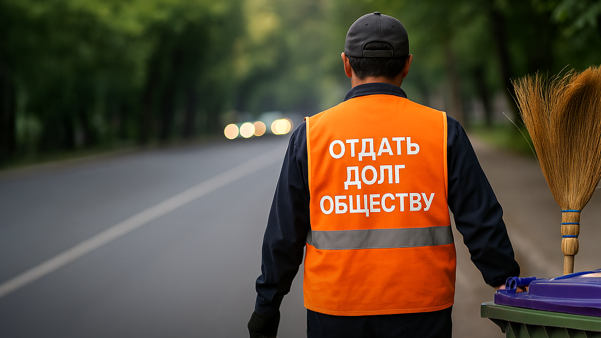 «Отдать долг обществу». Нарушителей ПДД хотят заставить подметать улицы в специальных жилетах
