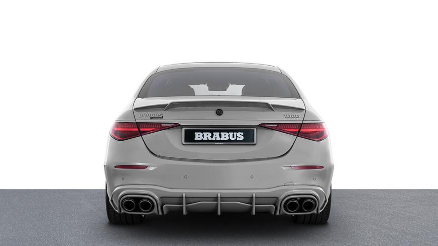 Монохромный Mercedes-Benz S-класса от Brabus: тысяча гибридных «лошадей»