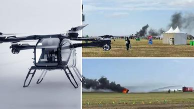 Два Xpeng cтолкнулись в небе