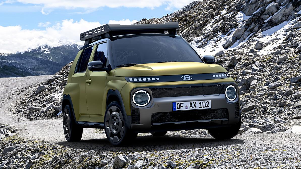 Крохотный кроссовер Hyundai на батарейках получил внедорожную версию