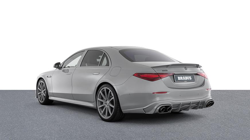 Монохромный Mercedes-Benz S-класса от Brabus: тысяча гибридных «лошадей»