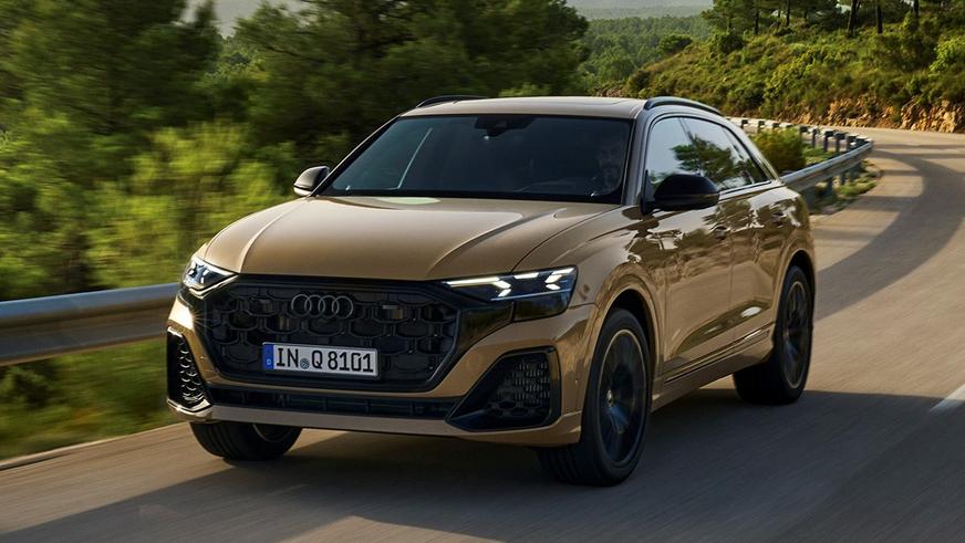 Обновлён кроссовер Audi Q8: новые фары и прежние двигатели