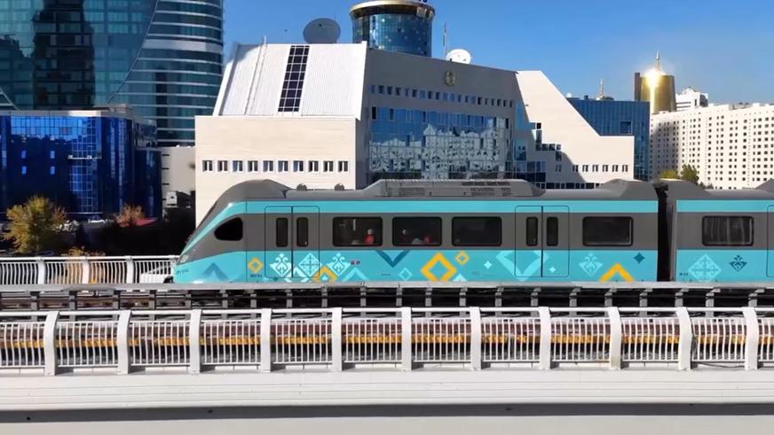 Первый состав LRT в Астане поехал без машиниста со скоростью 10 км/ч