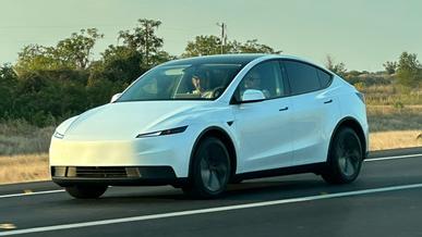 Появились первые фото самой доступной Tesla Model Y
