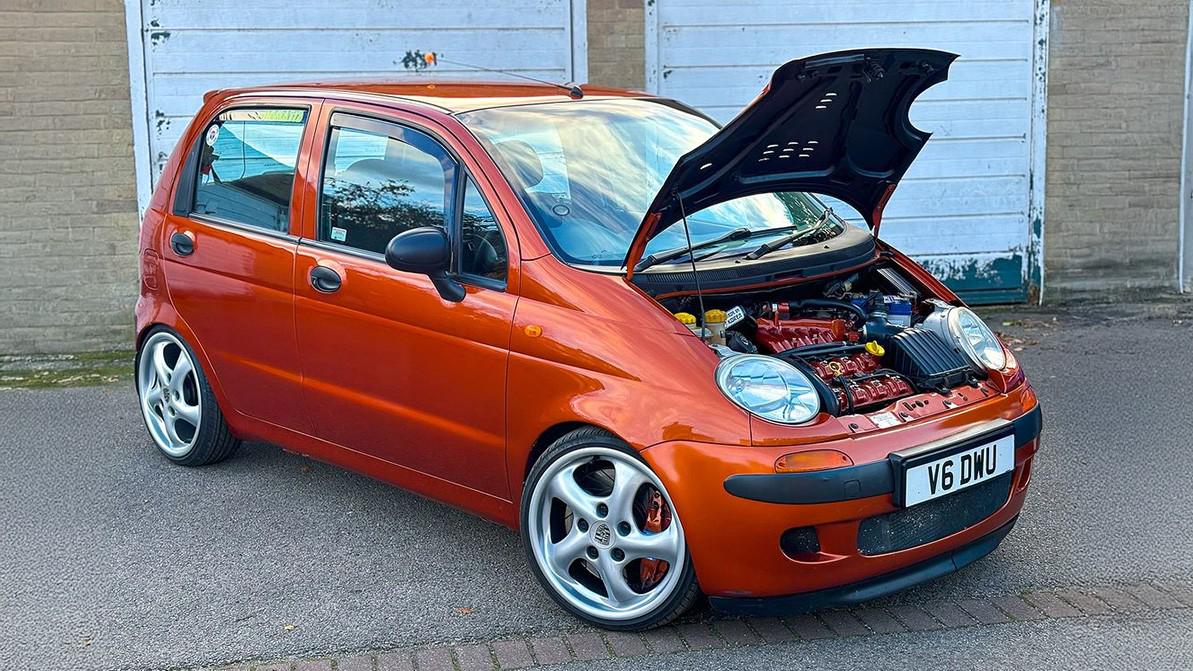 Тюнеры установили V6 в Daewoo Matiz