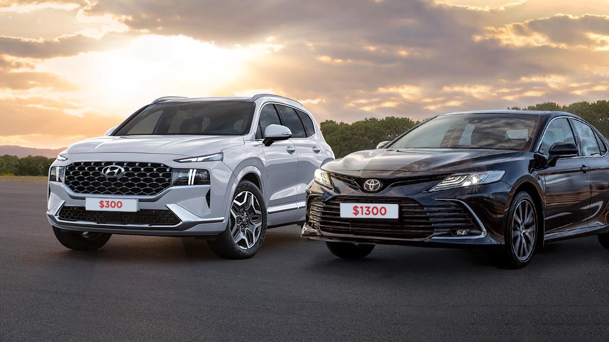 Ввоз по заниженным инвойсам: свежий Santa Fe за 300 долларов, Camry за 1300