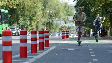 Велосипедные полосы появятся на Сатпаева в Алматы