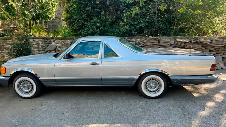 Фото дня: Mercedes-Benz W126 превратили в пикап