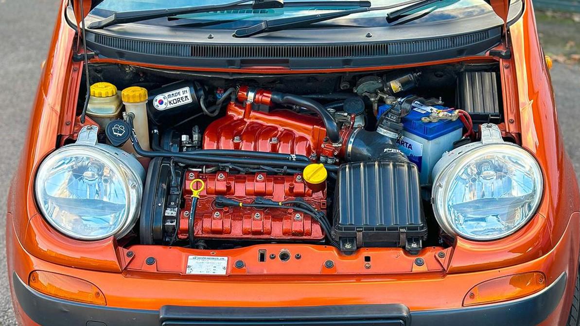 Тюнеры установили V6 в Daewoo Matiz