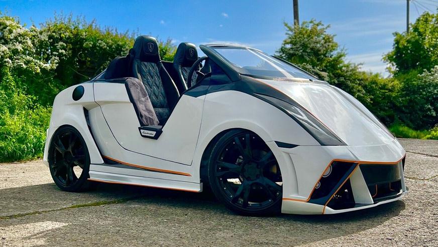 Smart ForTwo превратили в нелепую копию Lamborghini и выставили на продажу