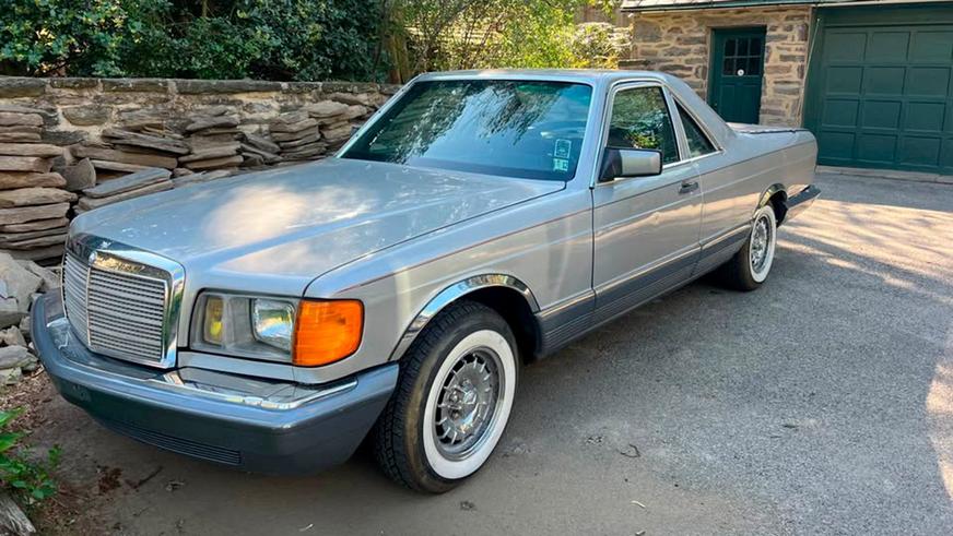 Фото дня: Mercedes-Benz W126 превратили в пикап