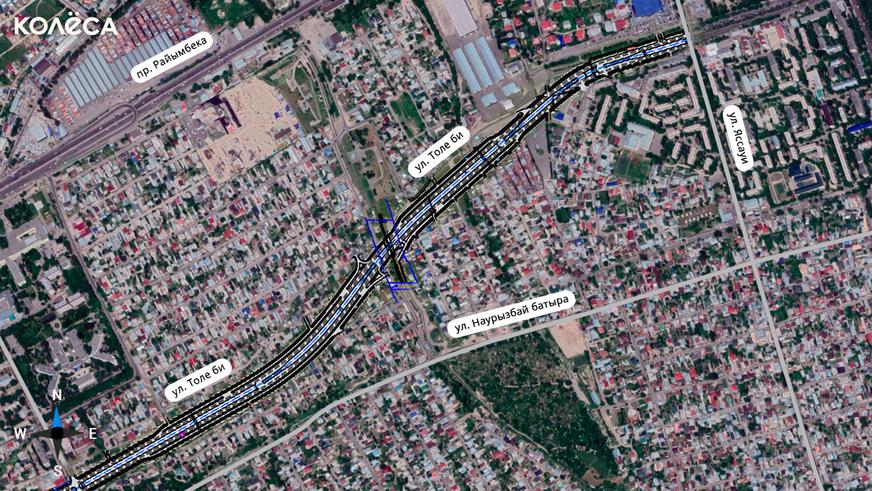 Пробивать улицу Толе би в Алматы начнут в 2021 году