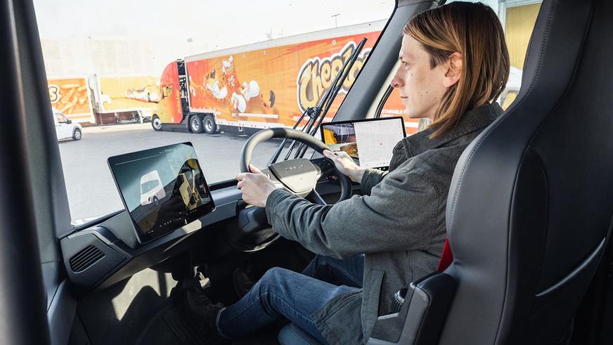 Tesla Semi в работе