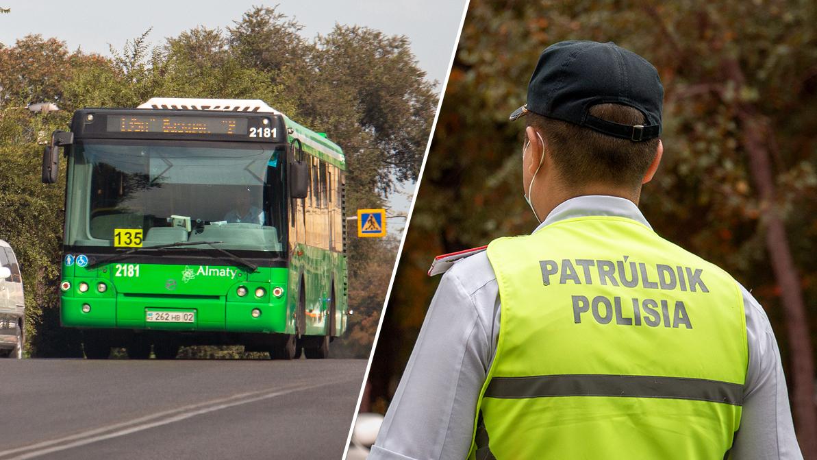 Контроль за водителями автобусов и такси усилят на неделю в Алматы