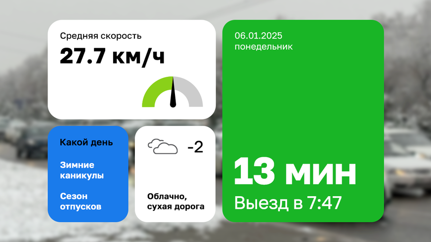Путь по Абая: один километр за 30 минут