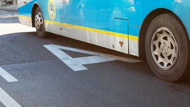 На Северном кольце стёрли автобусную полосу