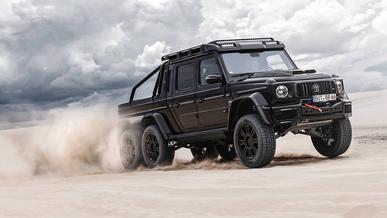 Brabus превратила «Гелендваген» в шестиколёсный пикап. Дважды