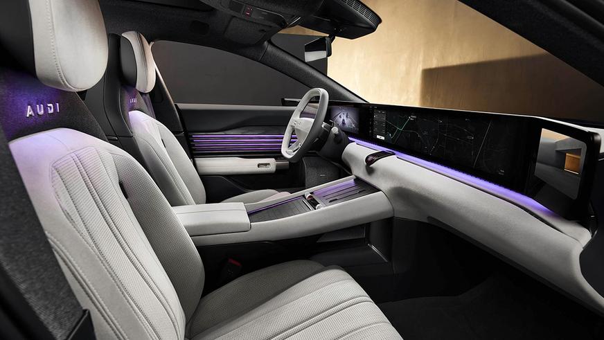 Продажи электрической Audi с 59-дюймовым экраном начались в Китае