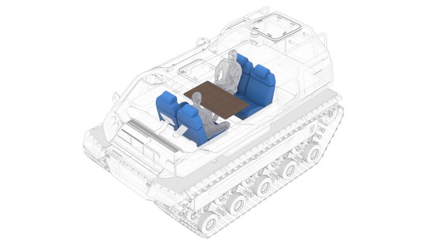 В России разрабатывают гусеничную амфибию с электроприводом