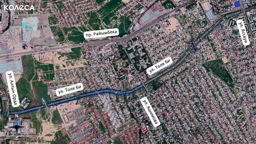 Пробивать улицу Толе би в Алматы начнут в 2021 году