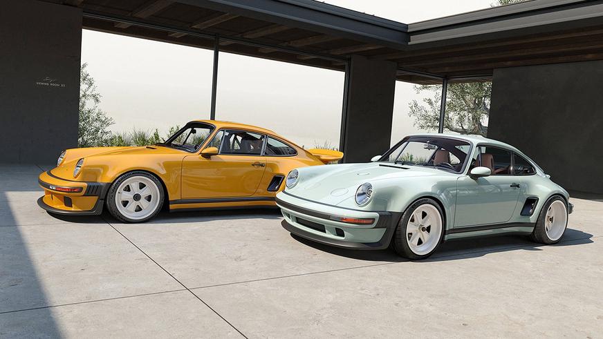Новый Porsche 911 от Singer получил выдвижные противотуманки
