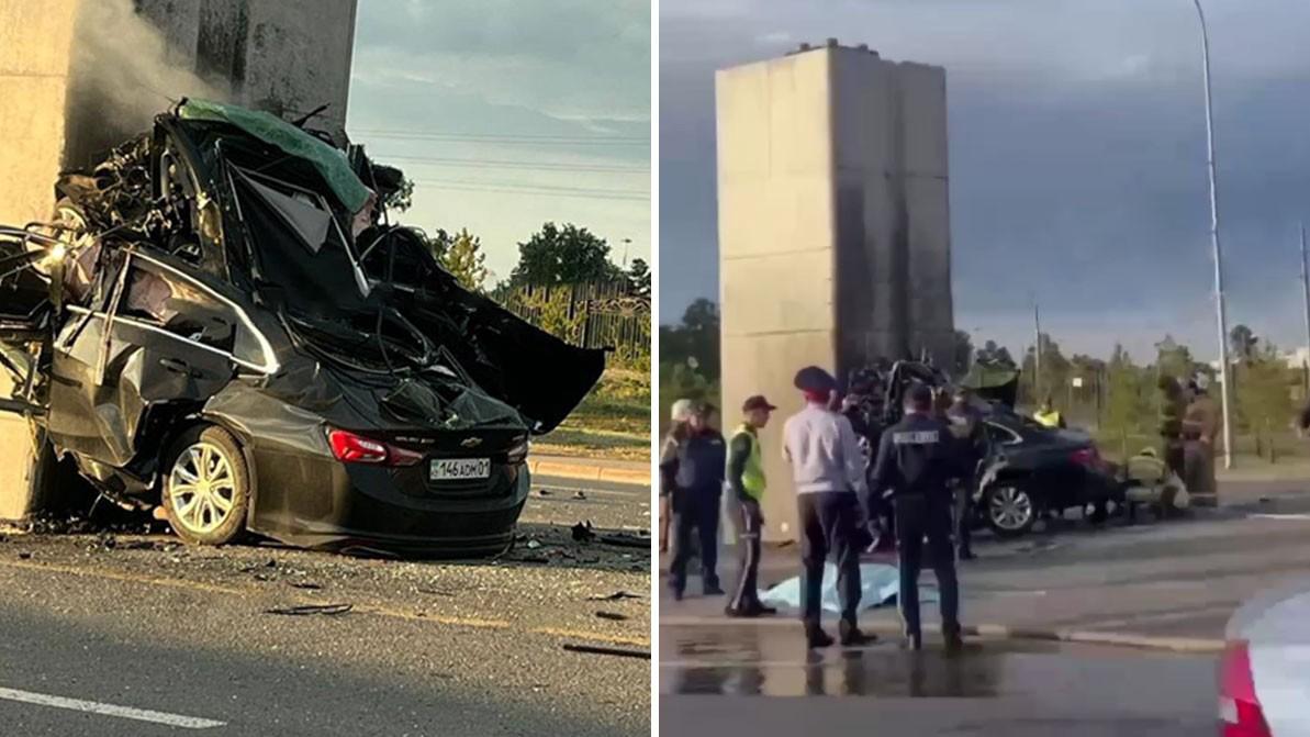 Водитель, протаранивший опору LRT в Астане, был трезв