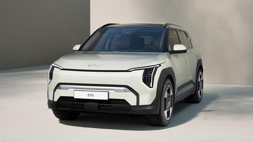 Kia показала недорогой батарейный паркетник EV3