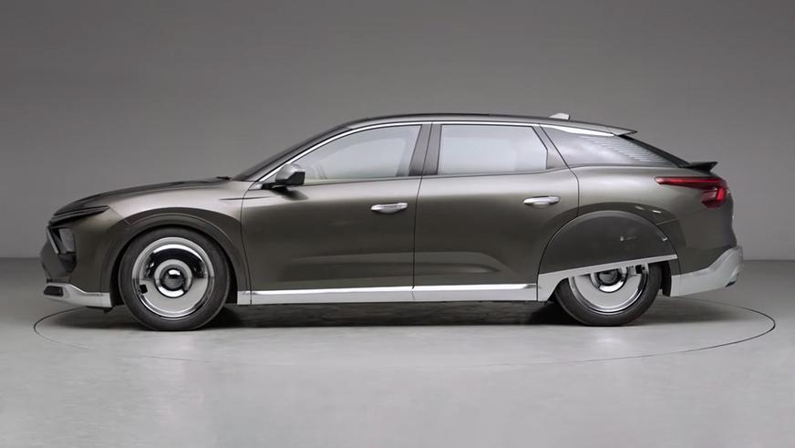 Ретрообработка Citroën C5X в стиле Citroën CX