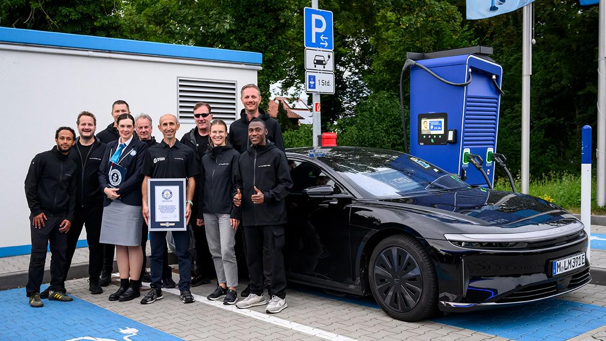 Электрокар Lucid Air поставил рекорд по дальнобойности