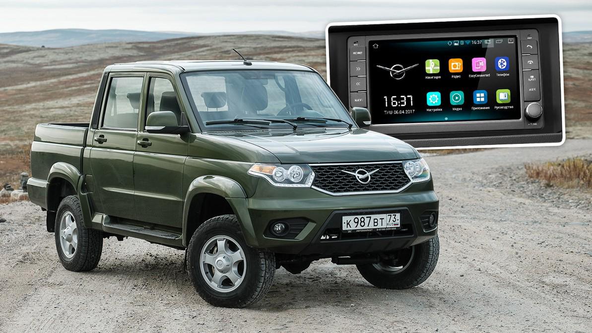 UAZ вернул на пикап подогрев сидений и медиасистему