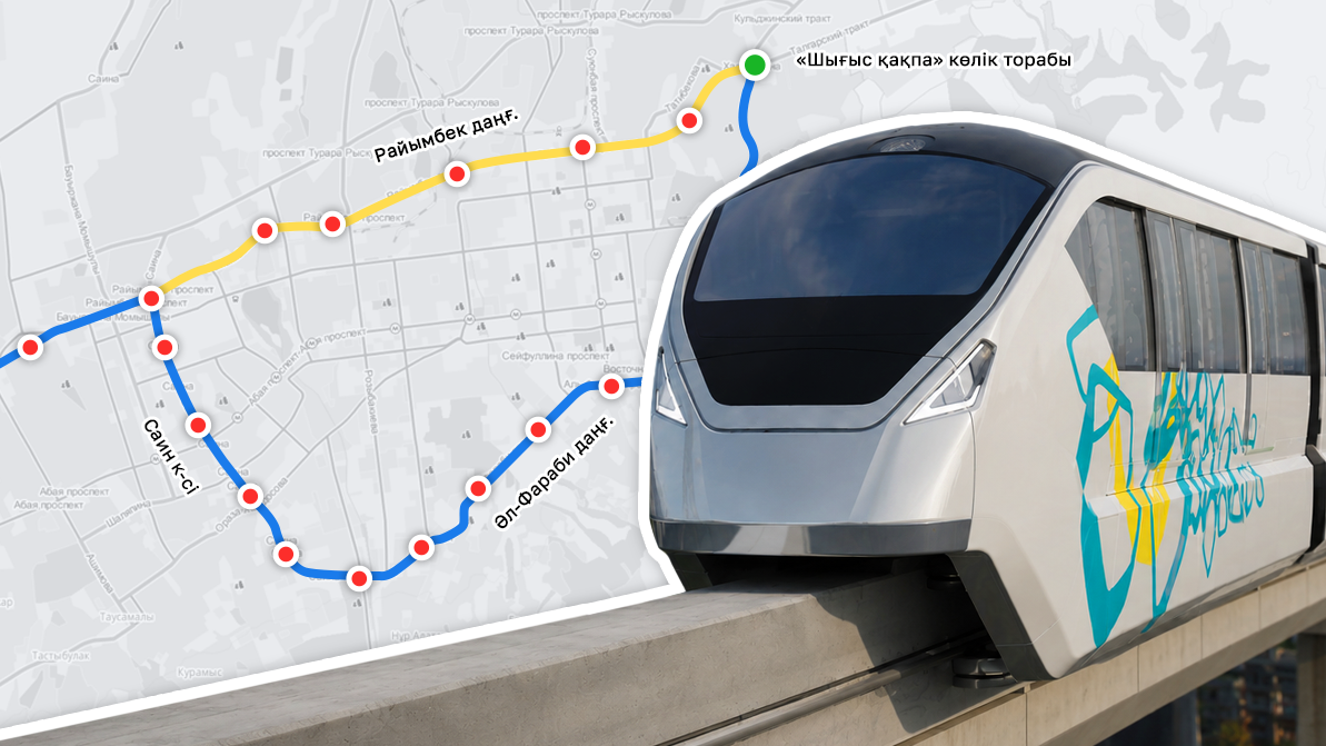 Алматыдағы SkyTrain туралы алғашқы ақпарат шықты