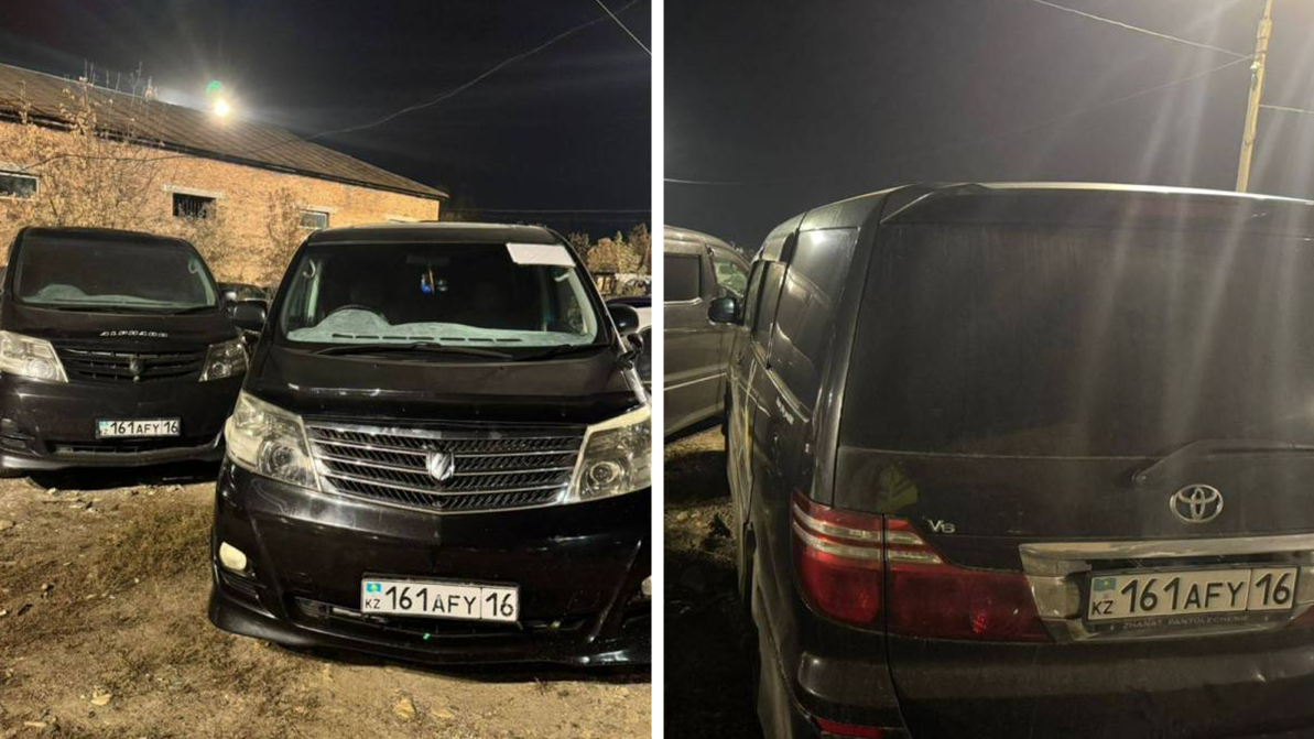 Өскеменде нөмірі бірдей «альфардтар» жүрген
