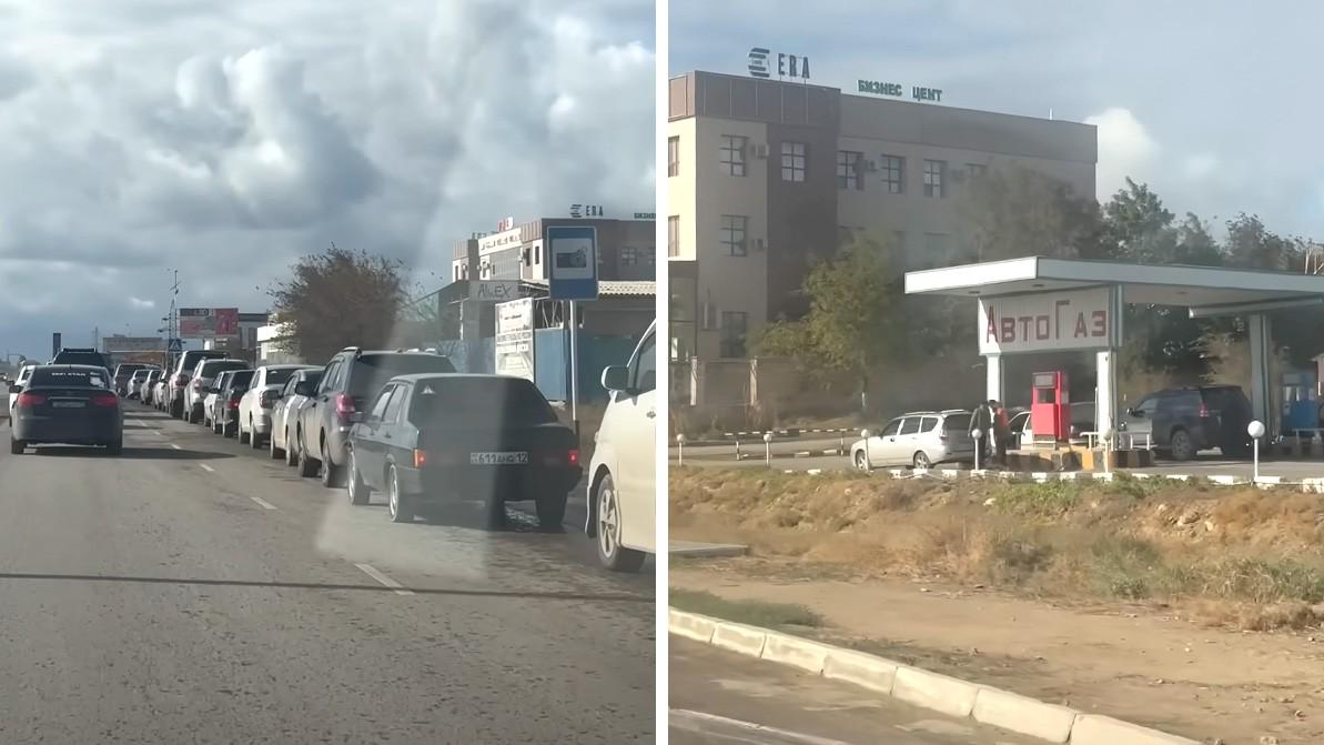 Километровые очереди выстроились за автогазом в Актау