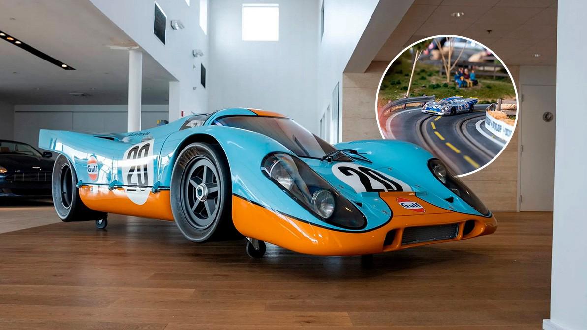 Гоночная трасса внутри Porsche 917