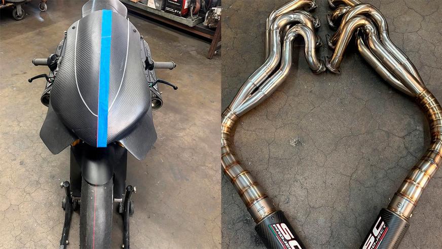 В США построили супербайк вокруг двигателя Ferrari