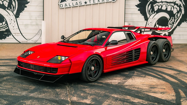 Тюнерлер 6&nbsp;дөңгелекті Ferrari Testarossa жасады