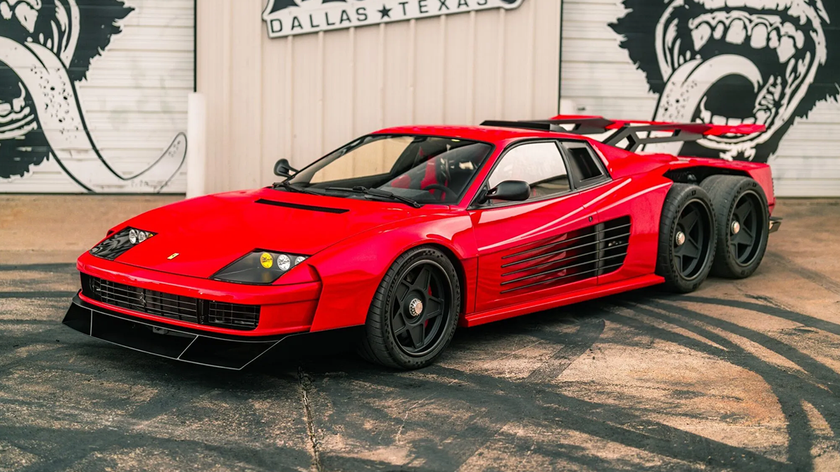 Тюнерлер 6&nbsp;дөңгелекті Ferrari Testarossa жасады