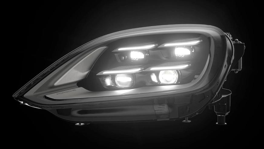 Новые LED-фары Porsche осветят дорогу на полкилометра вперёд