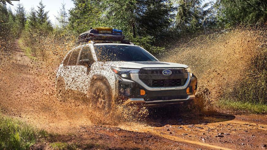 Показаны Subaru Forester Hybrid и Wilderness