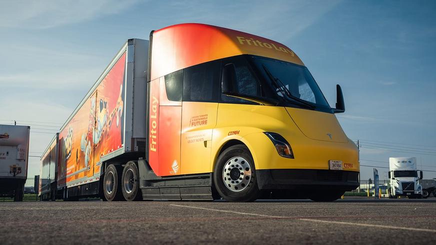 Tesla Semi в работе